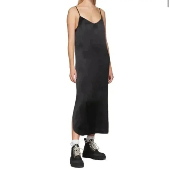 NWT Ganni Heavy Satin Slip Dress size 42 or US10 - Picture 1 of 9
